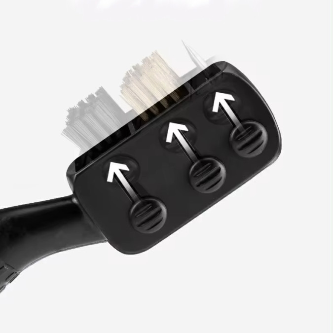 Щітка для чищення ключок для гольфу MARKSON GolfBrush з карабіном, синя