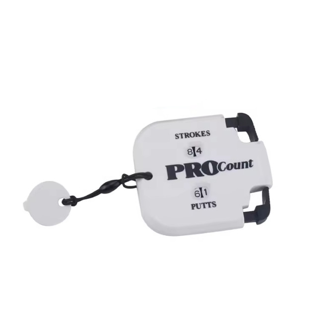 Портативний лічильник ударів для гольфу MARKSON ProCount, білий