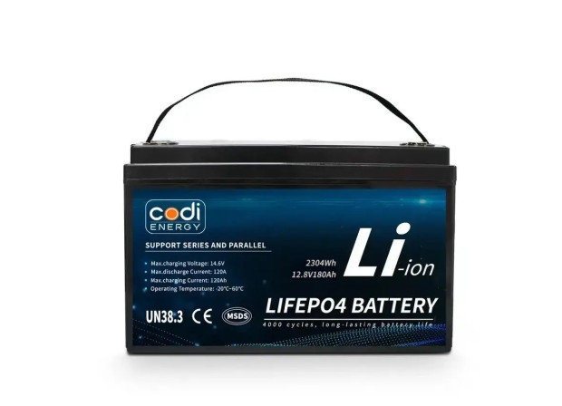 Акумулятор CODI LFP12180 12V 180Аh 2304Wh LiFePO4