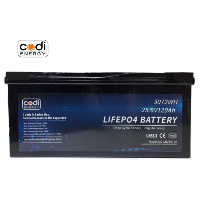 Акумулятор CODI LFP24120 24V 120Ah 3072Wh LiFePO4