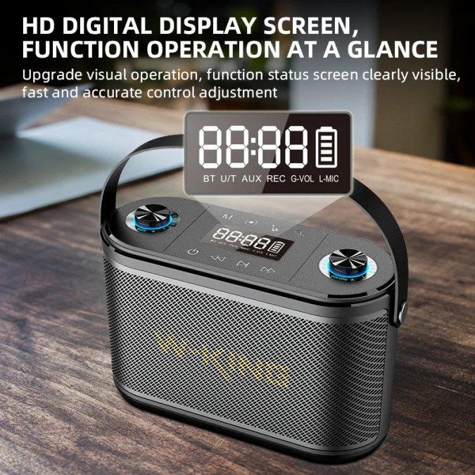 Портативна акустика W-KING H10S 80W, чорна