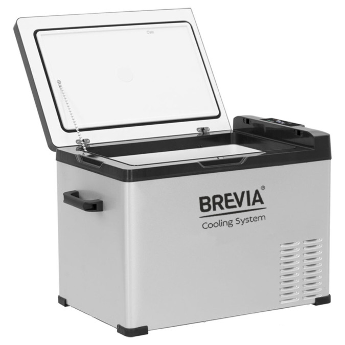 Холодильник автомобільний Brevia 40л 22440 60W, білий/чорний