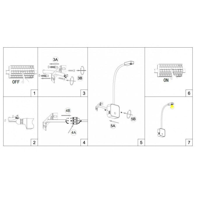 Бра KLOODI DECO WA-SNAKE SQ565 3K WH