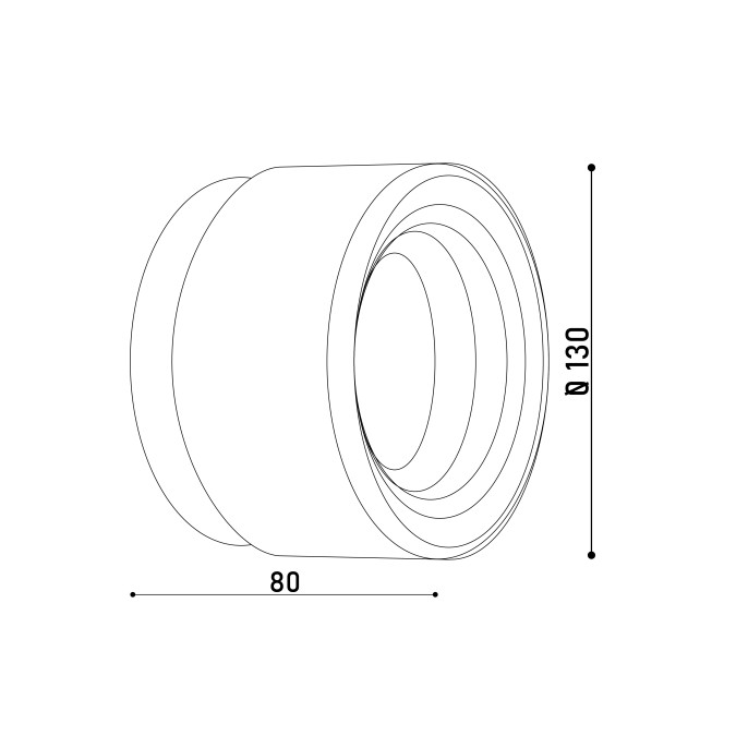 Бра KLOODI DECO WA-UNO 130 3W 3K OR