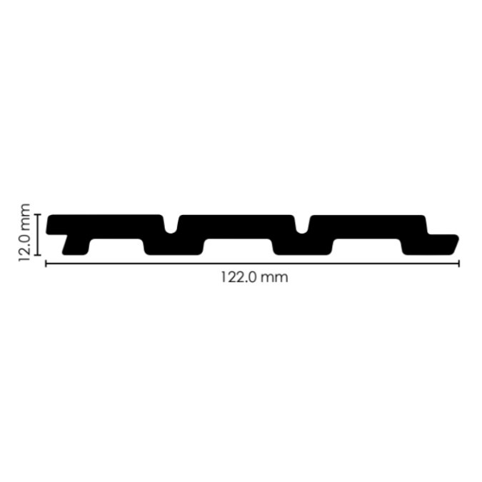 Декоративна стінова панель MARKSON WPS-1202-50 122х12мм 2,9м