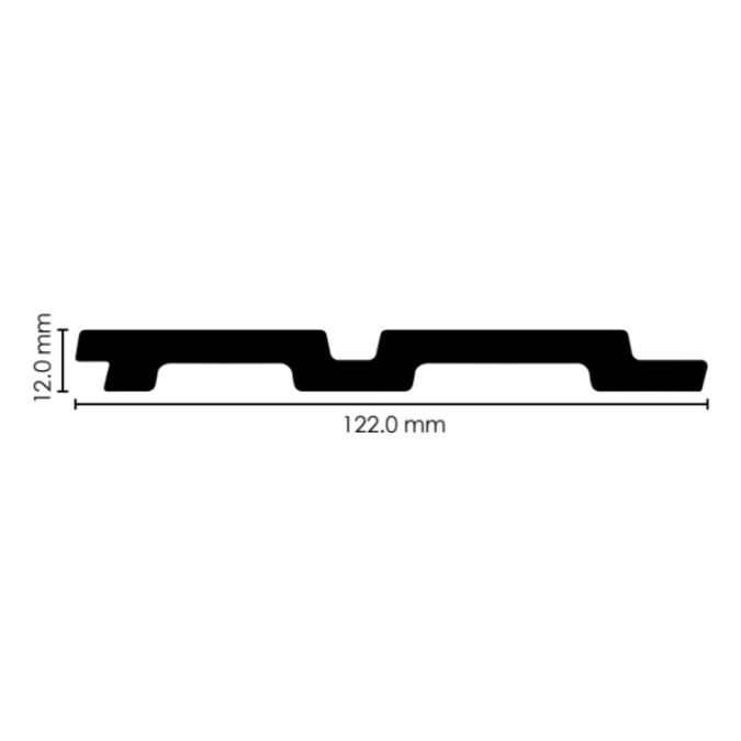 Декоративна стінова панель MARKSON WPS-1203-44 122х12мм 2,9м