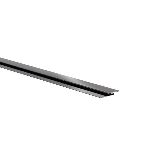 Декоративний профіль для плитки MARKSON SST PVC 01 2.5MM BK-BR, чорний-браш