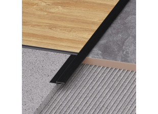Декоративний профіль для плитки MARKSON SST PVC 01 2.5MM BK-BR, чорний-браш