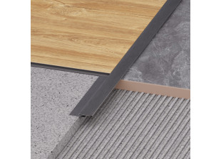 Декоративний профіль для плитки MARKSON SST PVC 01 2.5MM SL-BR, срібло-браш