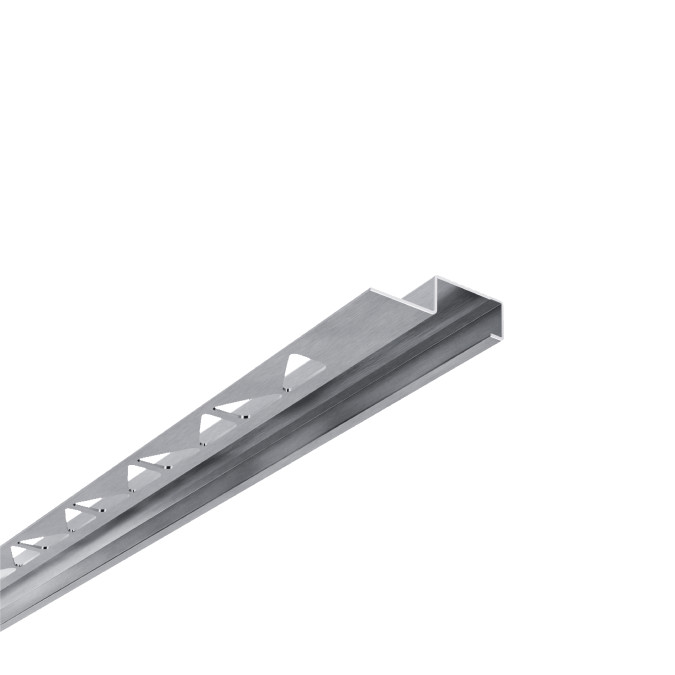 Декоративний профіль для плитки MARKSON SST SB022 25x10 SL-BR, срібло-браш