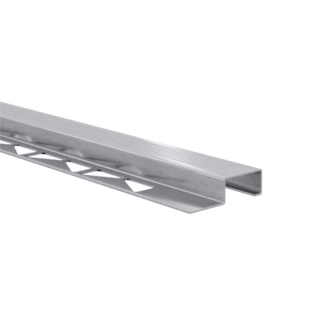 Декоративний профіль для плитки MARKSON SST SB022 25x10 SL-BR, срібло-браш