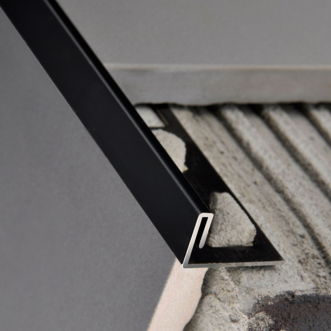 Декоративний профіль для плитки MARKSON SST SBP019 3x10 BK-BR, чорний-браш