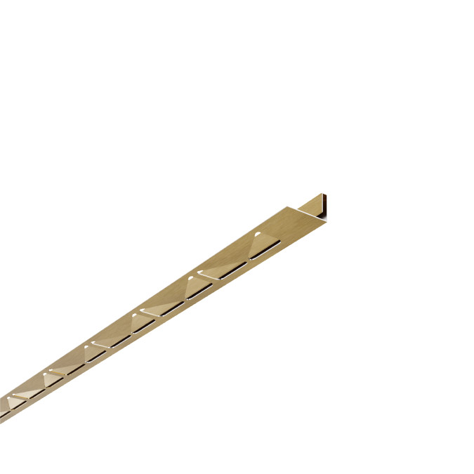 Декоративний профіль для плитки MARKSON SST SBP019 3x10 GD-BR, золото-браш