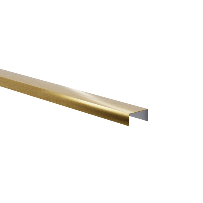Декоративний профіль для плитки MARKSON SST SUP20 20x10 GD-BR, золото-браш