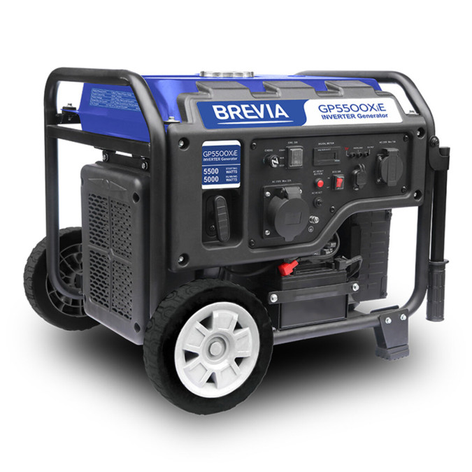 Генератор інверторний бензиновий Brevia GP5500XiE 5kW 5200W з електростартером