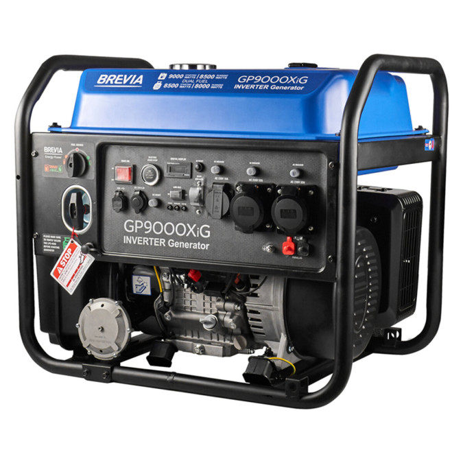 Генератор інверторний газобензиновий Brevia GP9000XiG 8.5kW 9000W з електростартером