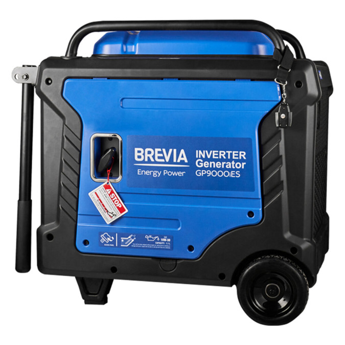 Генератор інверторний бензиновий Brevia GP9000iES 7.5kW 8000W з електростартером