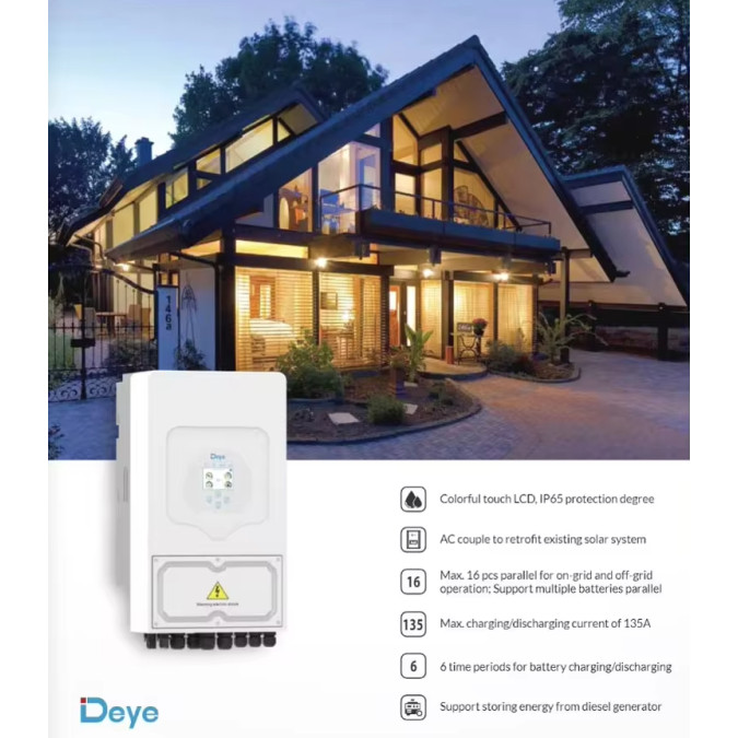 Гібридний інвертор Deye SUN-3.6K-SG03LP1-EU 48V 3600W MPPT