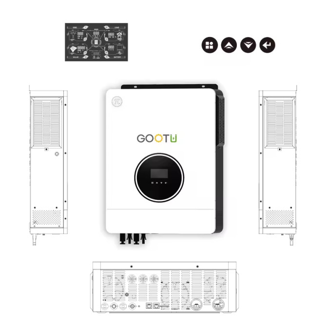 Гібридний інвертор GOOTU JSN-H48102E160-D 10200W 160A MPPT + модуль Wi-Fi