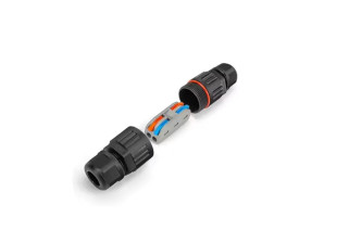 Клемний блок швидкого монтажу MARKSON SPL-2 IP68 на 2 проводи (0.08-2.5(4.0)мм²), чорний