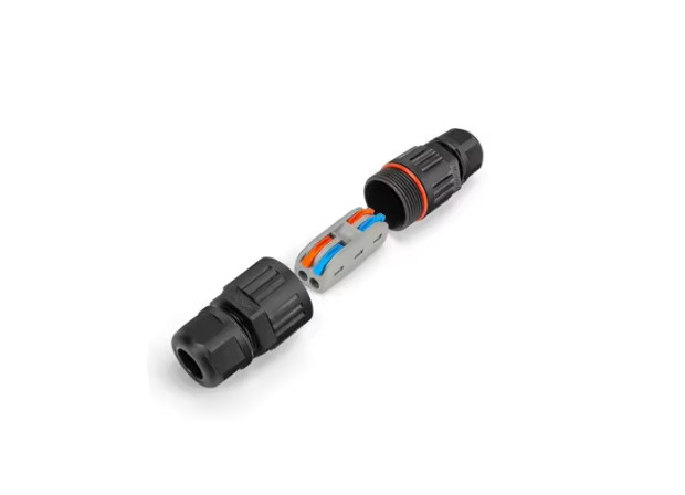 Клемний блок швидкого монтажу MARKSON SPL-2 IP68 на 2 проводи (0.08-2.5(4.0)мм²), чорний