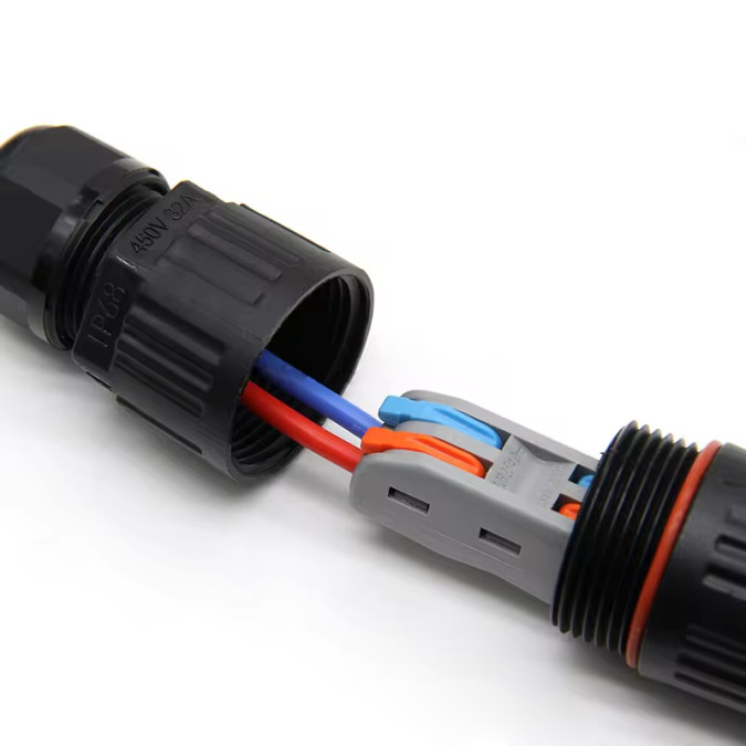 Клемний блок швидкого монтажу MARKSON SPL-2 IP68 на 2 проводи (0.08-2.5(4.0)мм²), чорний
