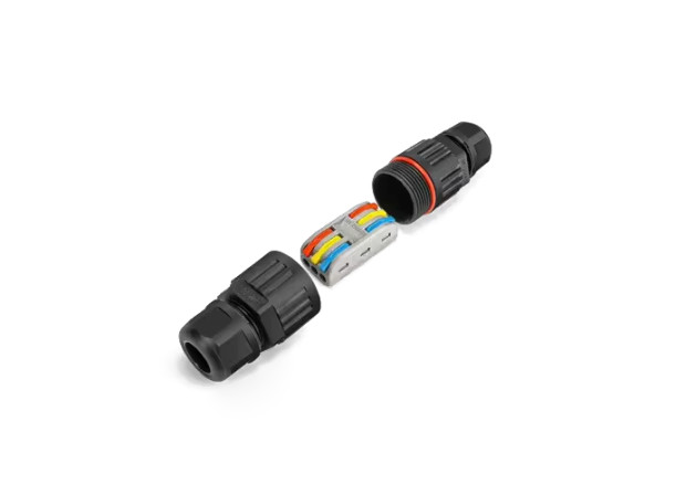 Клемний блок швидкого монтажу MARKSON SPL-3 IP68 на 3 проводи (0.08-2.5(4.0)мм²), чорний