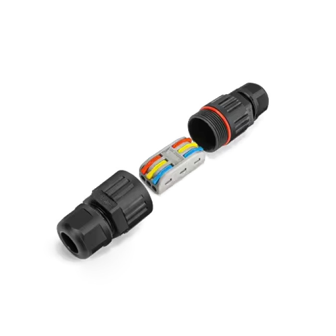 Клемний блок швидкого монтажу MARKSON SPL-3 IP68 на 3 проводи (0.08-2.5(4.0)мм²), чорний