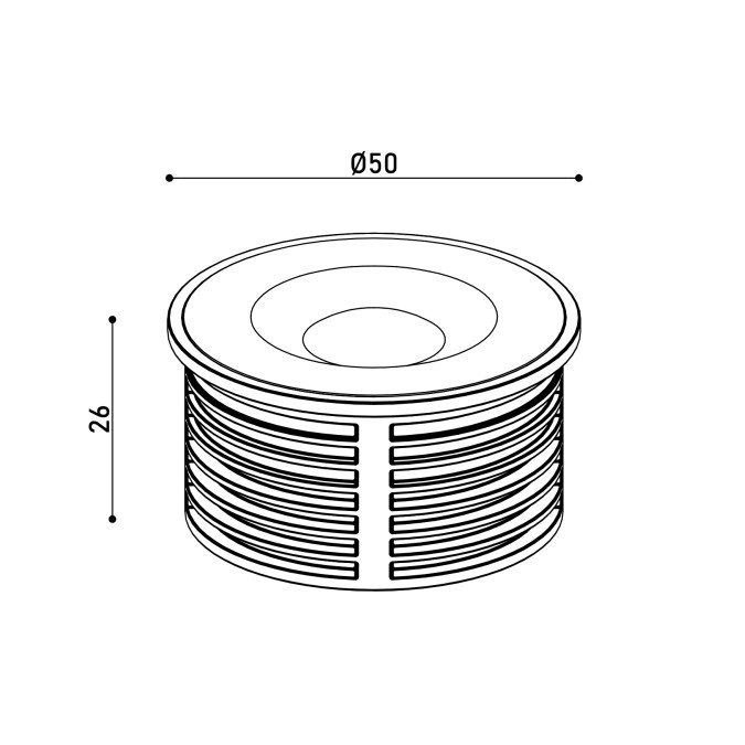 LED модуль KLOODI KDMR16 H26 7W 3K