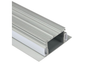 LED профіль накладний KLOODI KLP006_2 з відсіком для блоку та розсіювачем PC, 2м