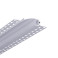 LED профіль врізний під шпаклівку з розсіювачем PC KLOODI KLP082_3 WH, 3м 