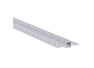 LED профіль під шпаклівку з розсіювачем PC морозний KLOODI KLP1010TR_3, 3м