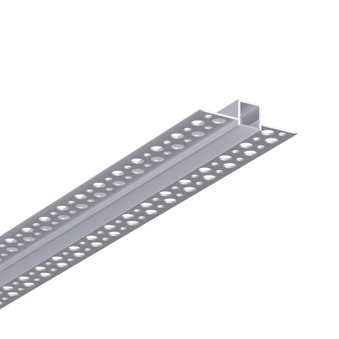 LED профіль під шпаклівку з розсіювачем PC морозний KLOODI KLP1010TR_3, 3м