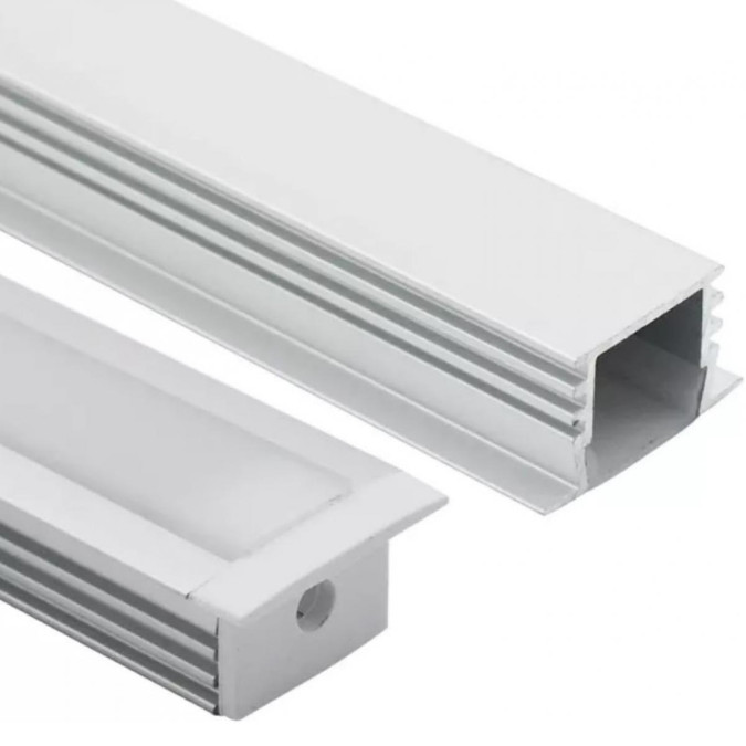 LED профіль підвісний з розсіювачем PC морозним KLOODI KLP1612KR_2, 2м