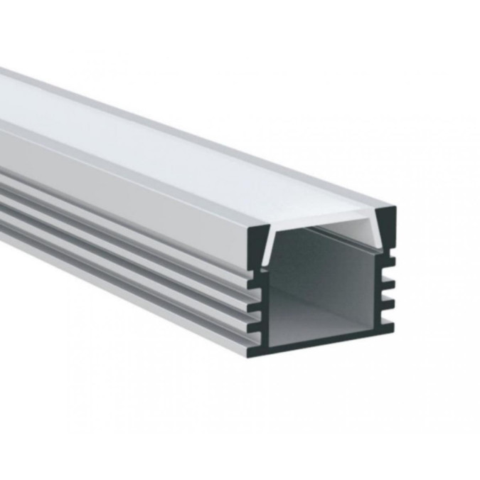 LED профіль підвісний з розсіювачем PC морозним KLOODI KLP1612_2, 2м