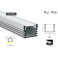 LED профіль підвісний з розсіювачем PC морозним KLOODI KLP1612_2, 2м