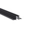 LED профіль врізний під шпаклівку з розсіювачем PC KLOODI KLP176TR 2 BK, 2м