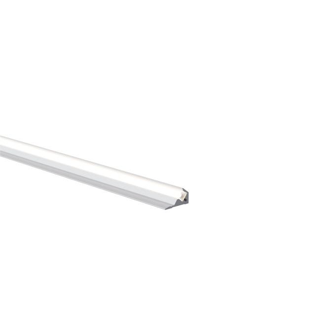 LED профіль кутовий з розсіювачем PC матовий опал KLOODI KLP1810_2, 2м