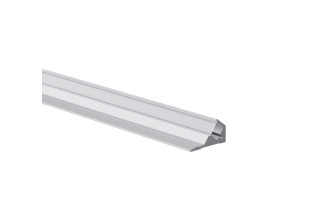LED профіль кутовий з розсіювачем PC матовий опал KLOODI KLP1810_2, 2м