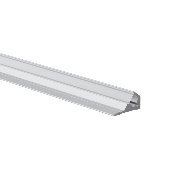 LED профіль кутовий з розсіювачем PC матовий опал KLOODI KLP1810_2, 2м
