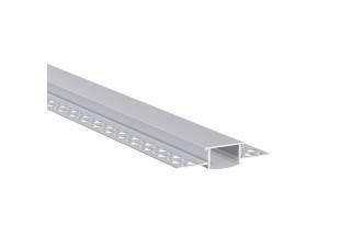 LED профіль врізний під шпаклівку з розсіювачем PC KLOODI KLP2110TR 3, 3м