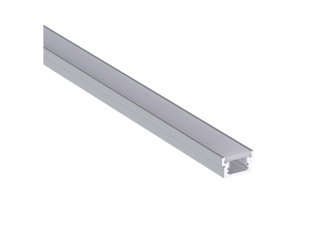 LED профіль алюмінієвий підлоговий з розсіювачем PC KLOODI KLP2213_2, 2м