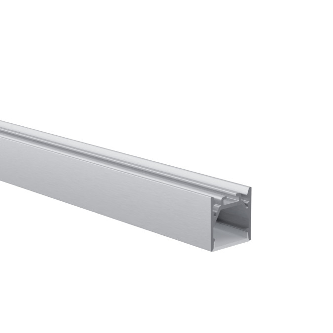 LED профіль накладний з розсіювачем PC KLOODI KLP2525_2, 2м