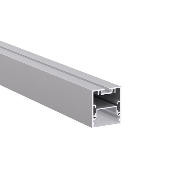 LED профіль підвісний KLOODI KLP3540_3 з відсіком для блоків з розсіювачем PC матовий опал, 3м