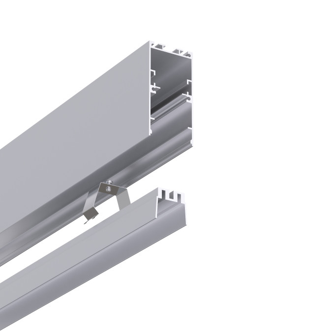 LED профіль підвісний KLOODI KLP3570 3 з розсіювачем PC матовий опал, 3м 