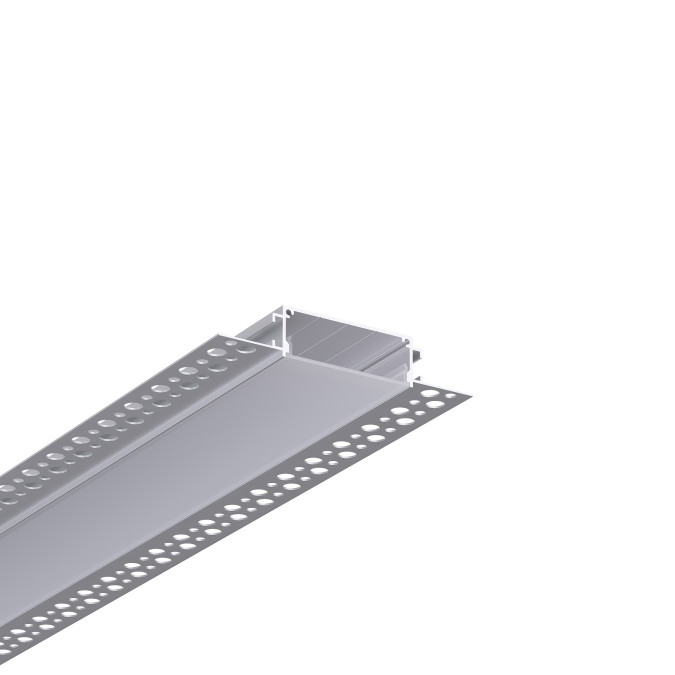 LED профіль врізний під шпаклівку з розсіювачем PC KLOODI KLP5020TR_3, 3м