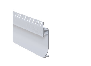 LED профіль "прихований плінтус" під шпаклівку з розсіювачем PC KLOODI KLP6518TR 3, 3м 