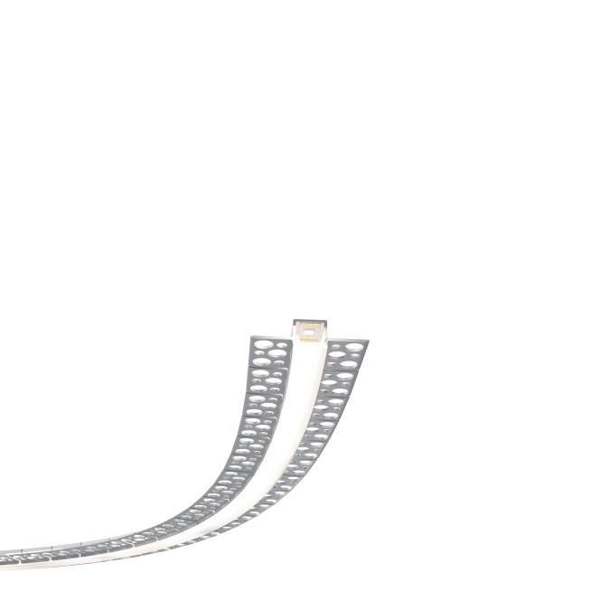 LED профіль врізний, гнучкий з розсіювачем PC KLOODI KLPB5315TR_3, 3м