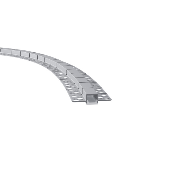 LED профіль врізний, гнучкий з розсіювачем PC KLOODI KLPB5315TR_3, 3м