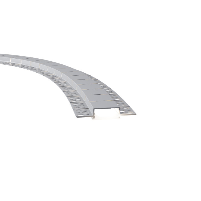 LED профіль врізний, гнучкий з розсіювачем PC KLOODI KLPB6930TR_3, 3м